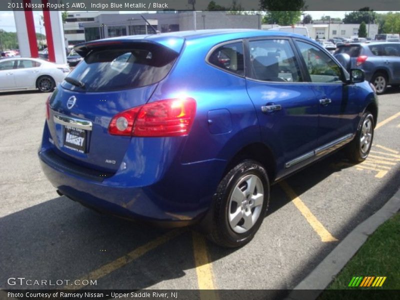 Indigo Blue Metallic / Black 2011 Nissan Rogue S AWD