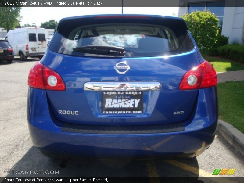 Indigo Blue Metallic / Black 2011 Nissan Rogue S AWD