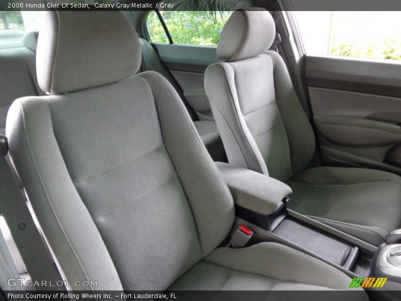 Galaxy Gray Metallic / Gray 2008 Honda Civic LX Sedan