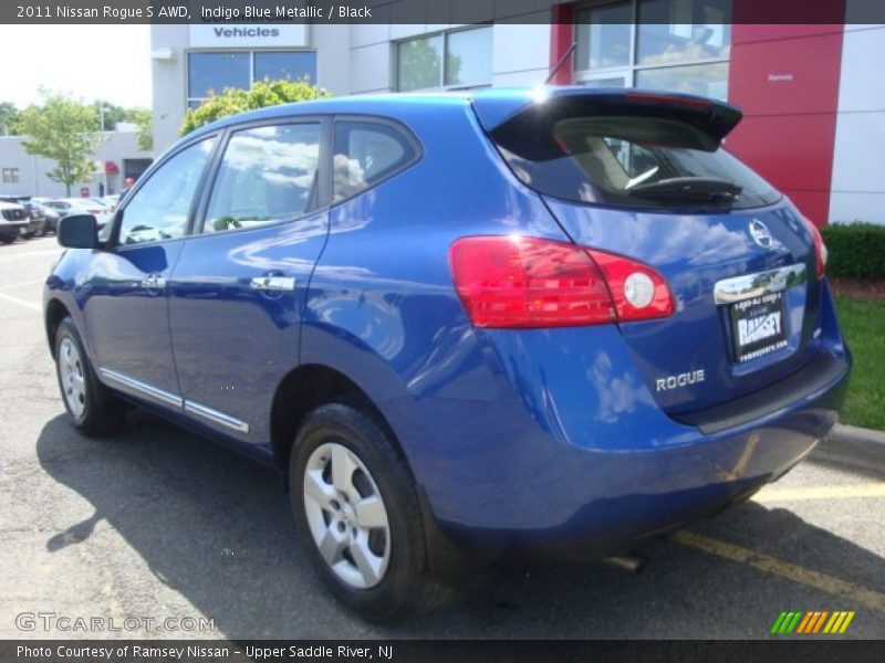 Indigo Blue Metallic / Black 2011 Nissan Rogue S AWD