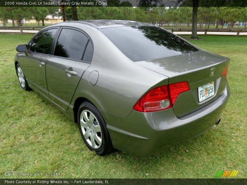 Galaxy Gray Metallic / Gray 2008 Honda Civic LX Sedan