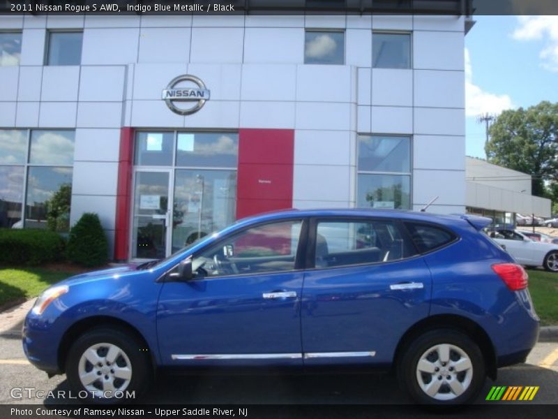 Indigo Blue Metallic / Black 2011 Nissan Rogue S AWD