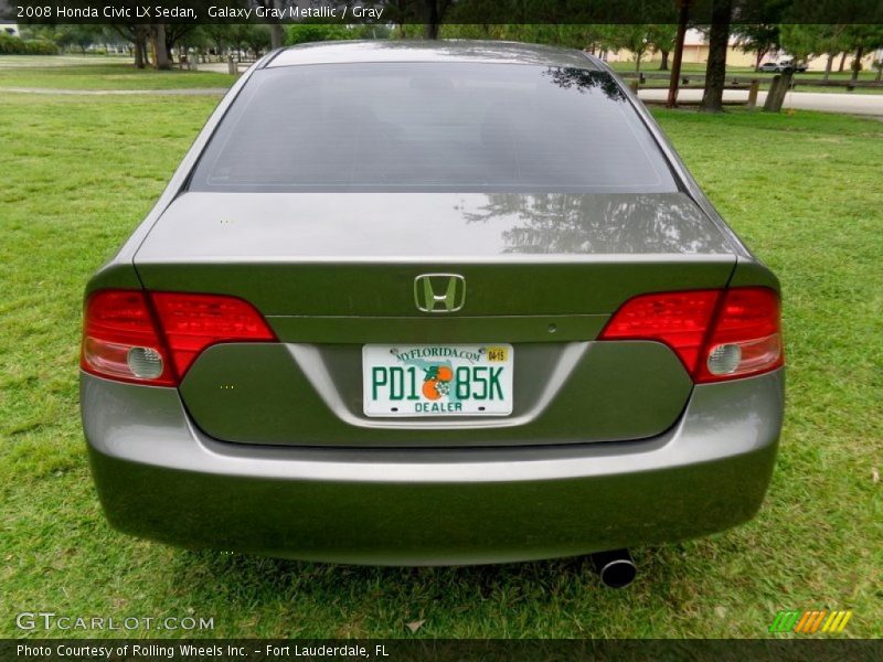 Galaxy Gray Metallic / Gray 2008 Honda Civic LX Sedan