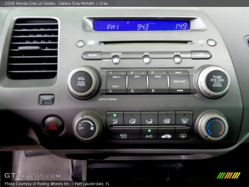 Galaxy Gray Metallic / Gray 2008 Honda Civic LX Sedan