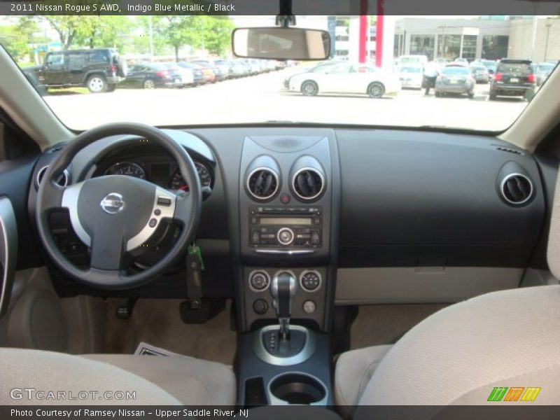 Indigo Blue Metallic / Black 2011 Nissan Rogue S AWD