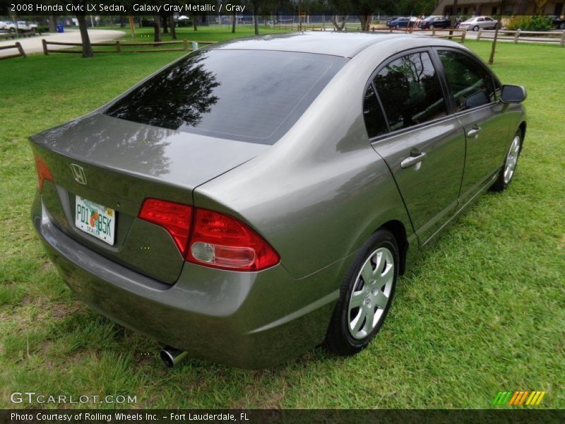 Galaxy Gray Metallic / Gray 2008 Honda Civic LX Sedan