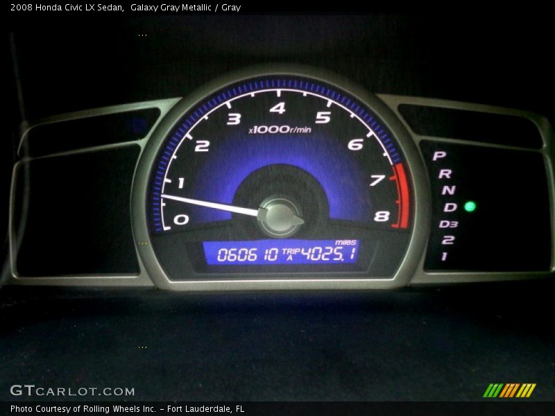Galaxy Gray Metallic / Gray 2008 Honda Civic LX Sedan
