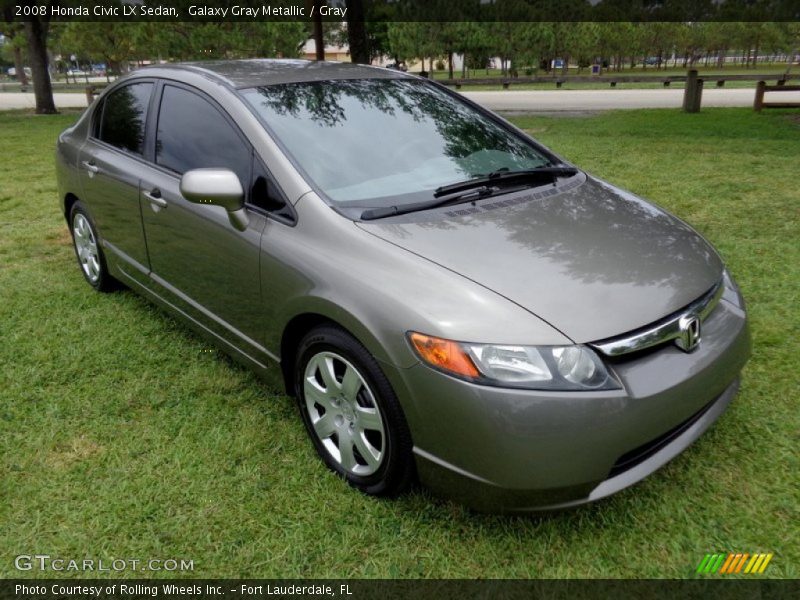 Galaxy Gray Metallic / Gray 2008 Honda Civic LX Sedan