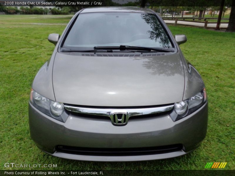 Galaxy Gray Metallic / Gray 2008 Honda Civic LX Sedan