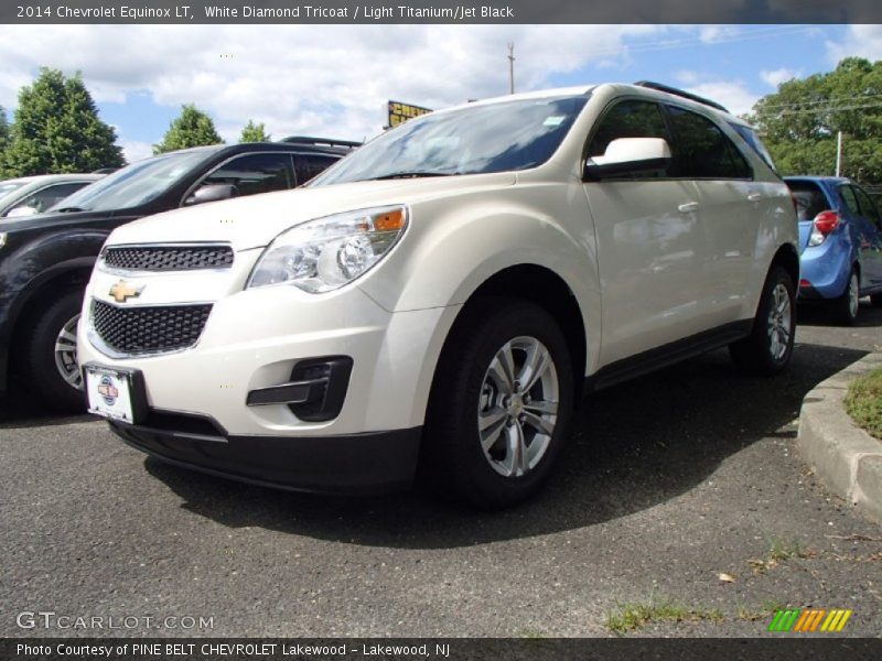 White Diamond Tricoat / Light Titanium/Jet Black 2014 Chevrolet Equinox LT