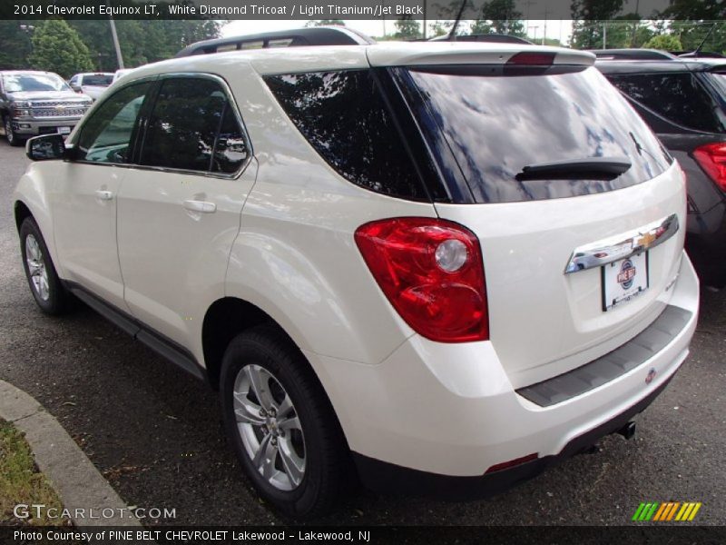 White Diamond Tricoat / Light Titanium/Jet Black 2014 Chevrolet Equinox LT