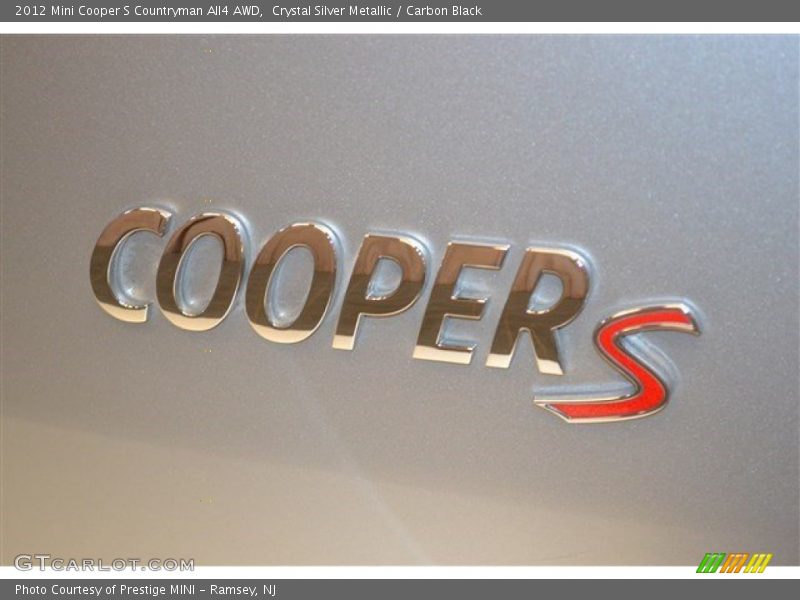 Crystal Silver Metallic / Carbon Black 2012 Mini Cooper S Countryman All4 AWD