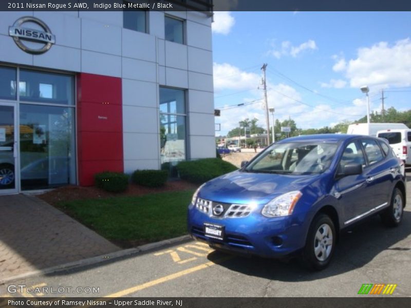 Indigo Blue Metallic / Black 2011 Nissan Rogue S AWD