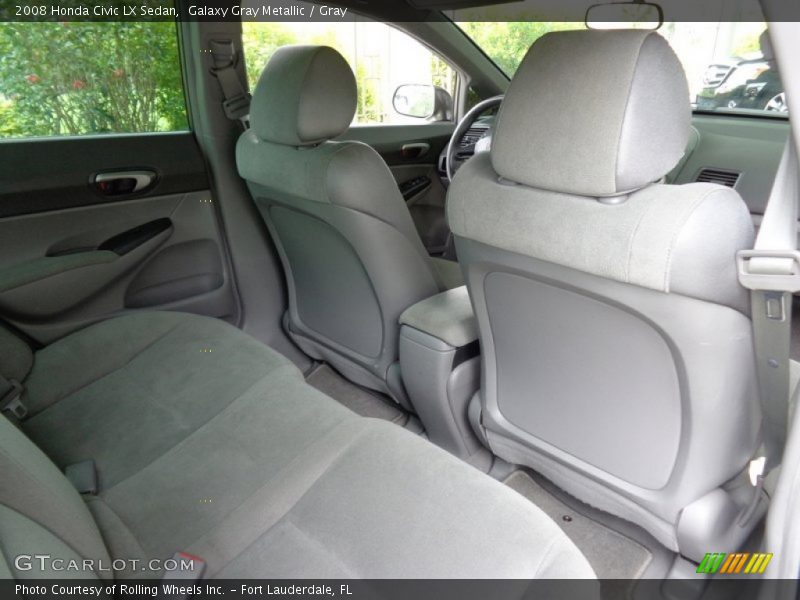 Galaxy Gray Metallic / Gray 2008 Honda Civic LX Sedan