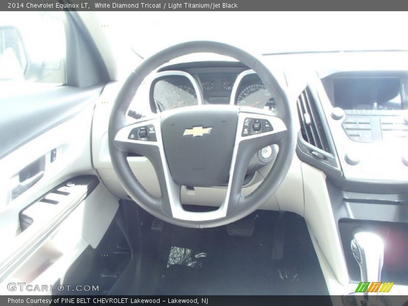 White Diamond Tricoat / Light Titanium/Jet Black 2014 Chevrolet Equinox LT