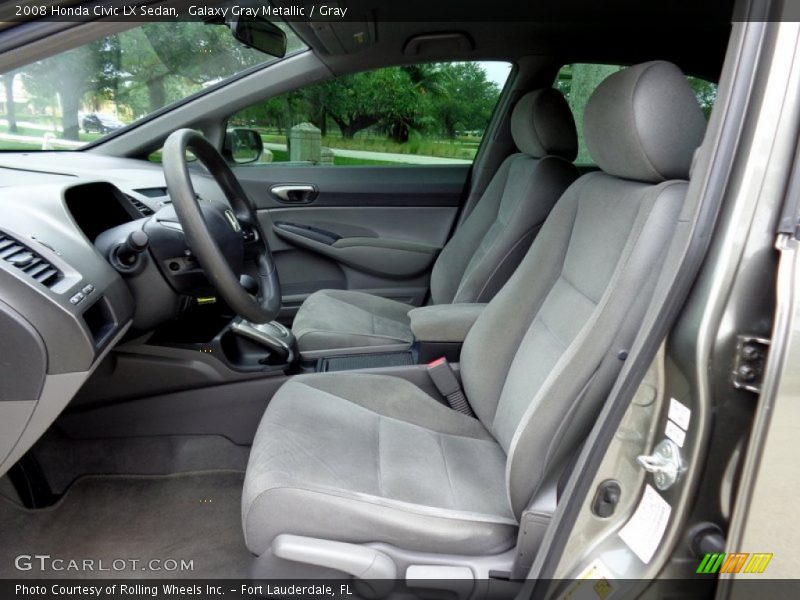 Galaxy Gray Metallic / Gray 2008 Honda Civic LX Sedan