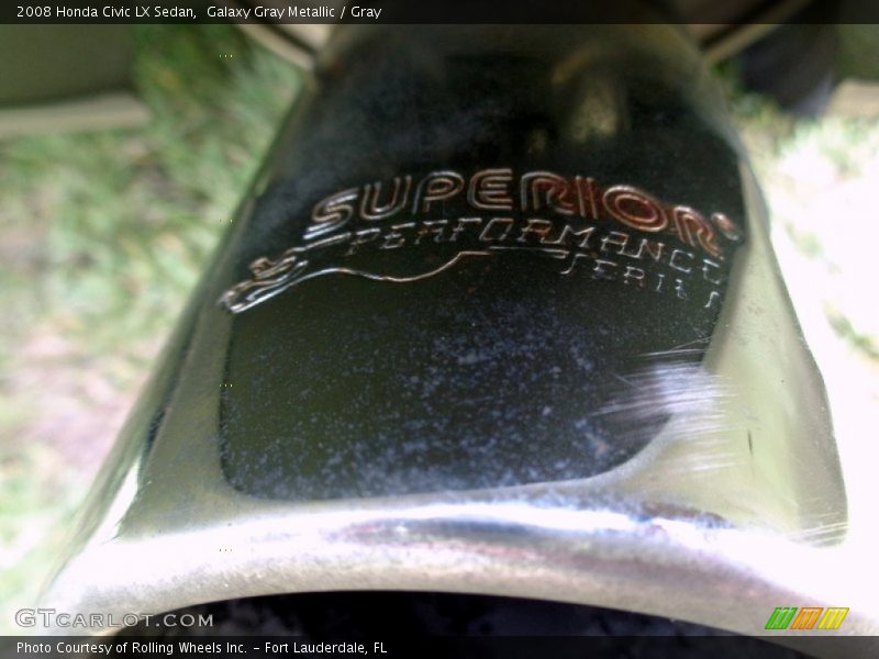 Galaxy Gray Metallic / Gray 2008 Honda Civic LX Sedan