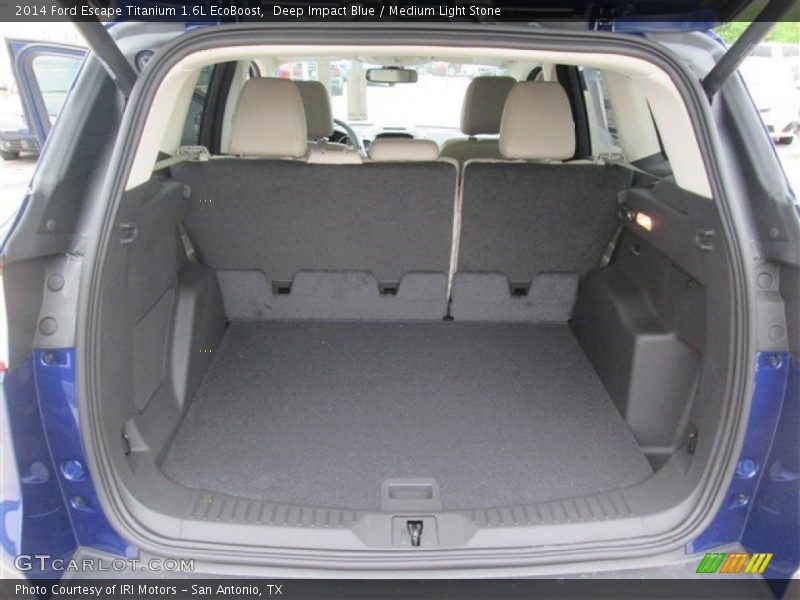 Deep Impact Blue / Medium Light Stone 2014 Ford Escape Titanium 1.6L EcoBoost