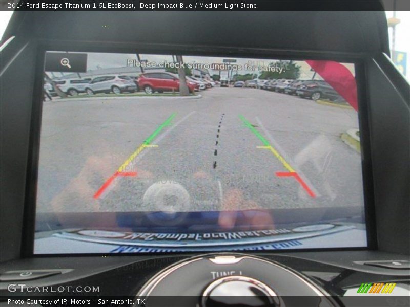 Deep Impact Blue / Medium Light Stone 2014 Ford Escape Titanium 1.6L EcoBoost