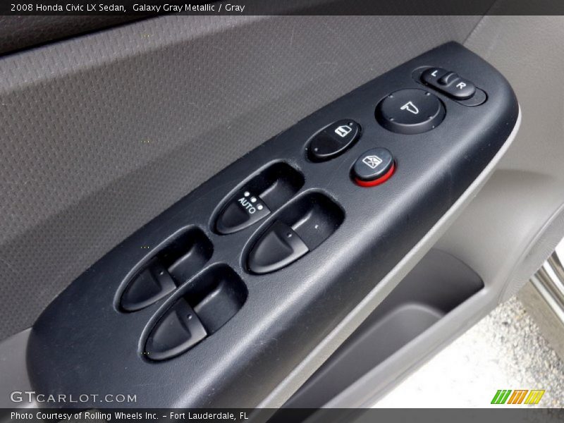 Galaxy Gray Metallic / Gray 2008 Honda Civic LX Sedan