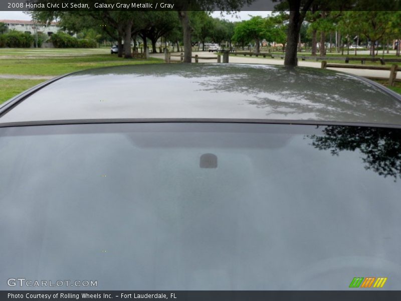 Galaxy Gray Metallic / Gray 2008 Honda Civic LX Sedan