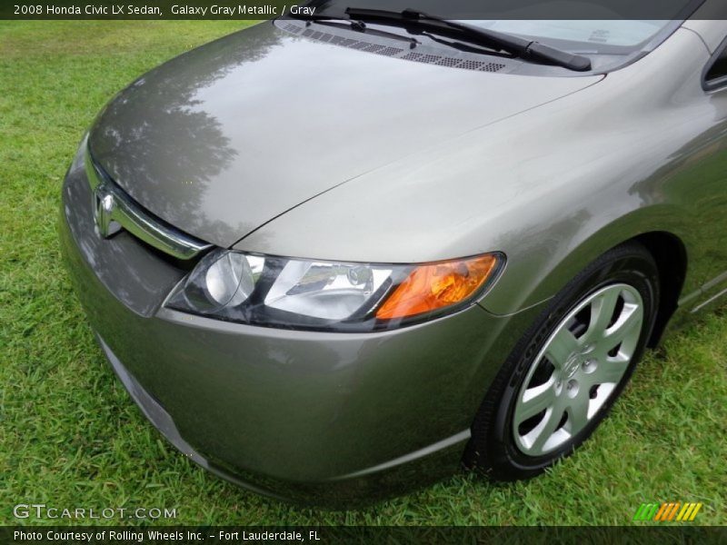 Galaxy Gray Metallic / Gray 2008 Honda Civic LX Sedan