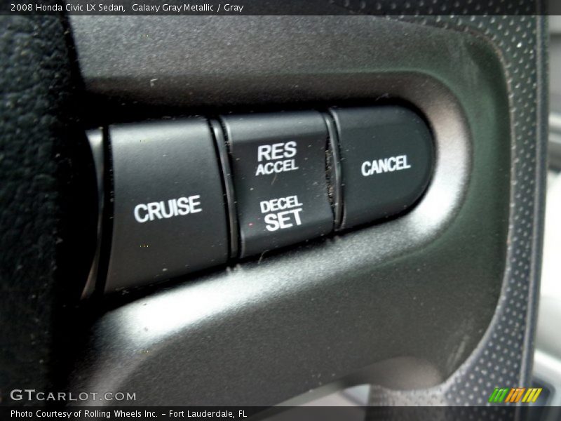Galaxy Gray Metallic / Gray 2008 Honda Civic LX Sedan