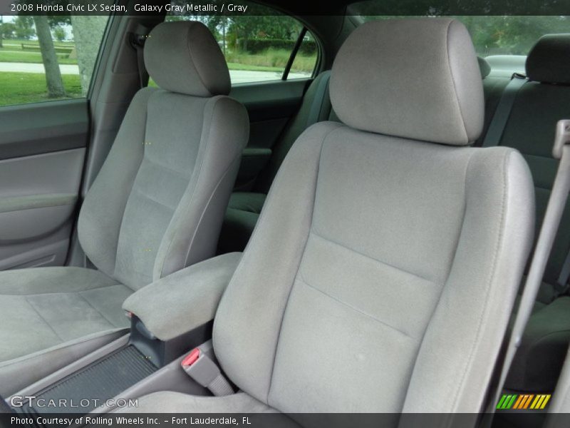 Galaxy Gray Metallic / Gray 2008 Honda Civic LX Sedan