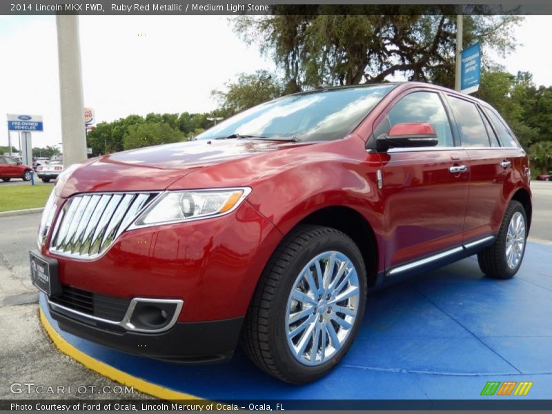 Ruby Red Metallic / Medium Light Stone 2014 Lincoln MKX FWD