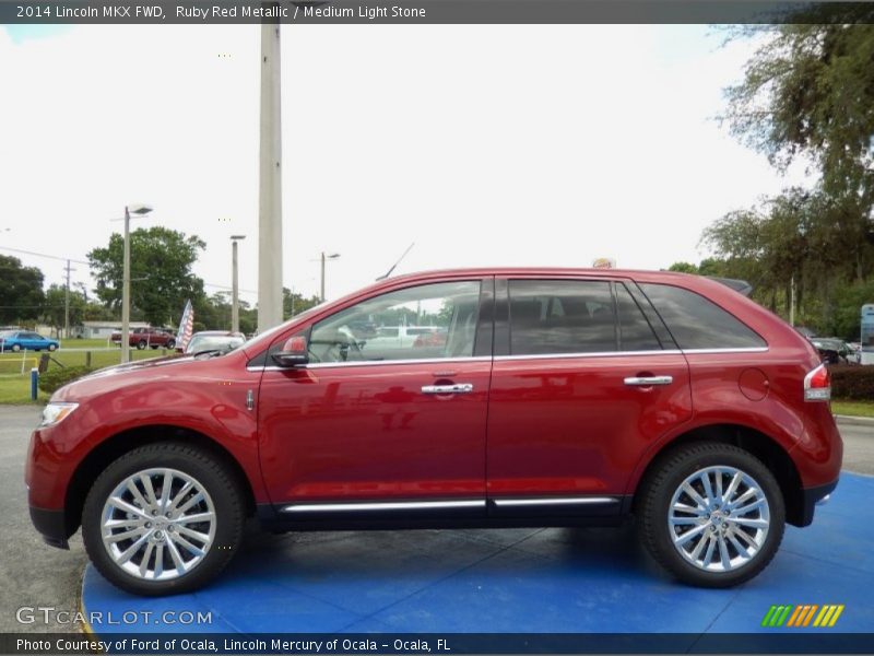 Ruby Red Metallic / Medium Light Stone 2014 Lincoln MKX FWD