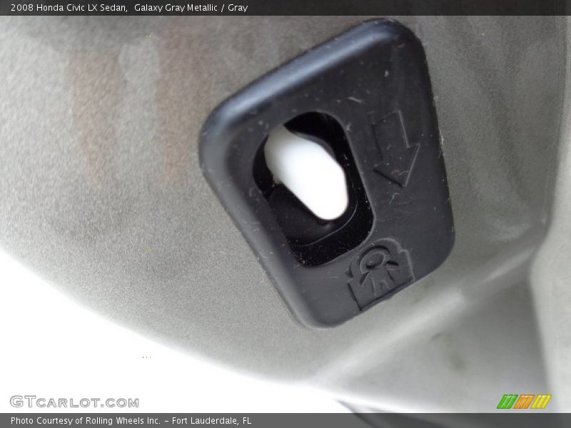 Galaxy Gray Metallic / Gray 2008 Honda Civic LX Sedan