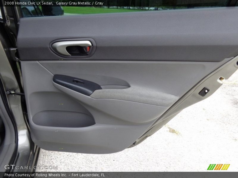 Galaxy Gray Metallic / Gray 2008 Honda Civic LX Sedan