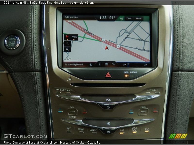 Ruby Red Metallic / Medium Light Stone 2014 Lincoln MKX FWD