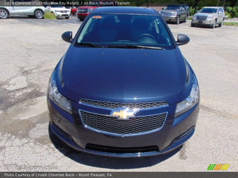 Blue Ray Metallic / Jet Black/Medium Titanium 2014 Chevrolet Cruze LS