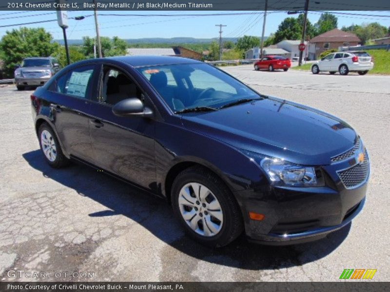 Blue Ray Metallic / Jet Black/Medium Titanium 2014 Chevrolet Cruze LS