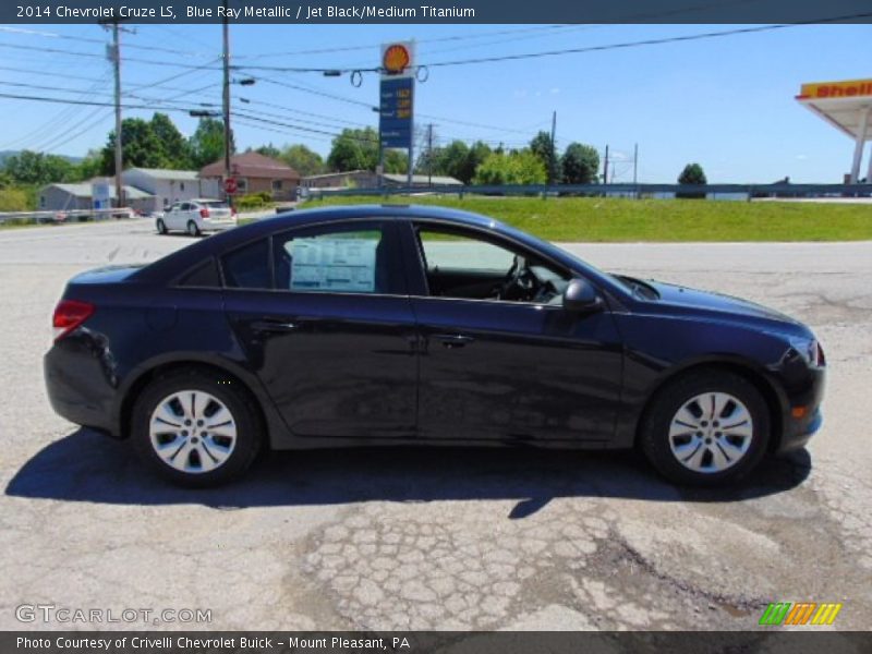 Blue Ray Metallic / Jet Black/Medium Titanium 2014 Chevrolet Cruze LS