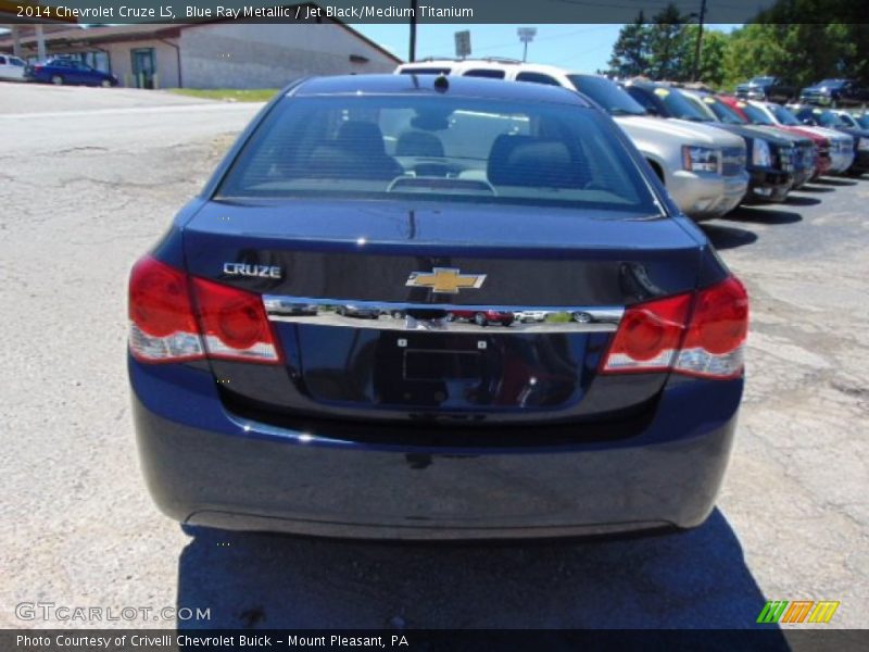 Blue Ray Metallic / Jet Black/Medium Titanium 2014 Chevrolet Cruze LS