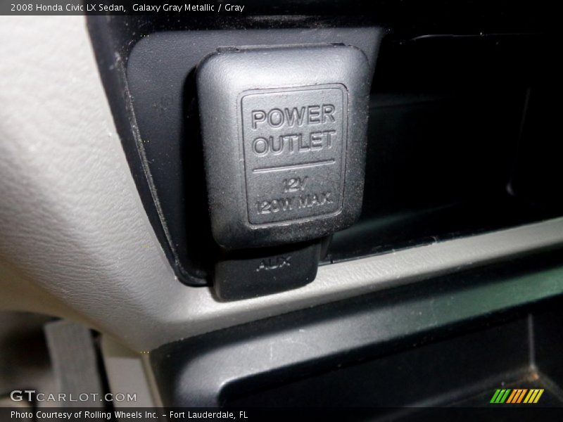 Galaxy Gray Metallic / Gray 2008 Honda Civic LX Sedan