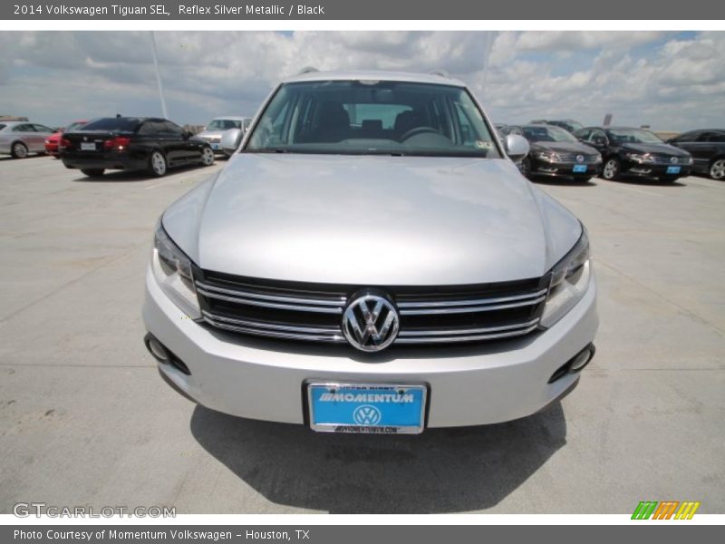 Reflex Silver Metallic / Black 2014 Volkswagen Tiguan SEL
