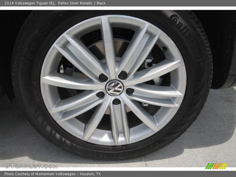 Reflex Silver Metallic / Black 2014 Volkswagen Tiguan SEL