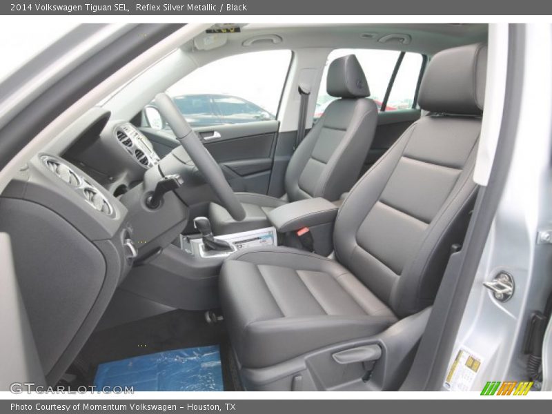 Reflex Silver Metallic / Black 2014 Volkswagen Tiguan SEL