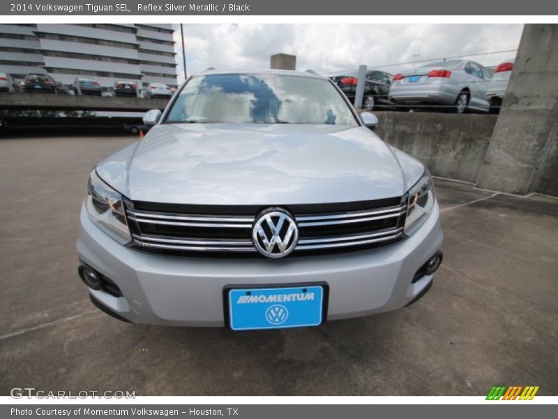 Reflex Silver Metallic / Black 2014 Volkswagen Tiguan SEL