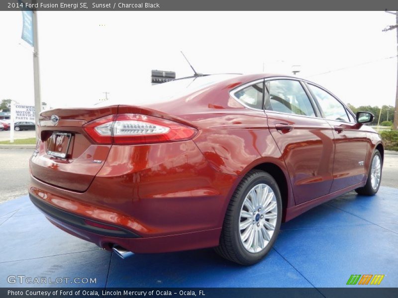 Sunset / Charcoal Black 2014 Ford Fusion Energi SE