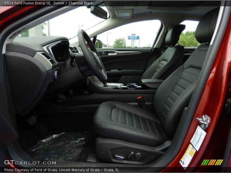 Sunset / Charcoal Black 2014 Ford Fusion Energi SE