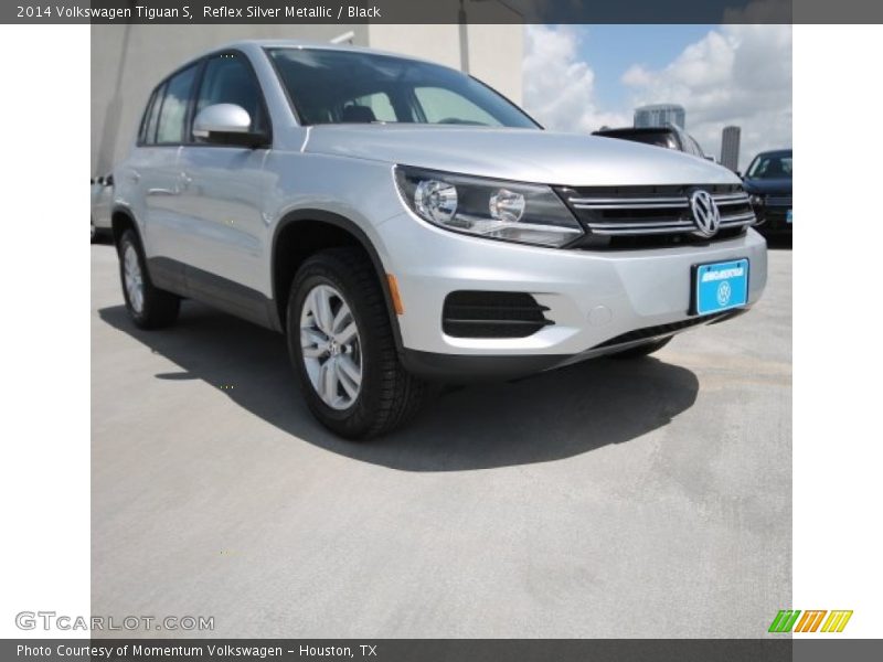 Reflex Silver Metallic / Black 2014 Volkswagen Tiguan S