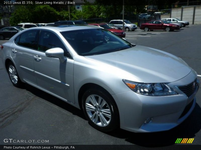 Silver Lining Metallic / Black 2013 Lexus ES 350
