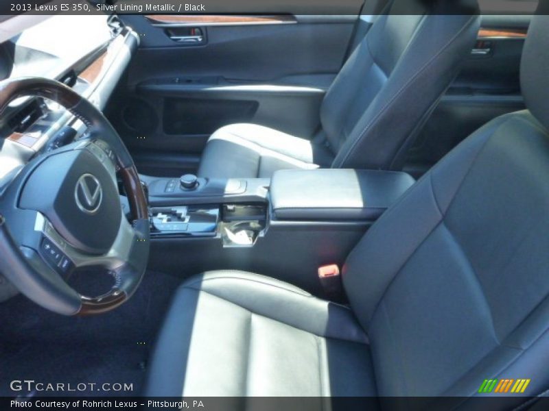 Silver Lining Metallic / Black 2013 Lexus ES 350
