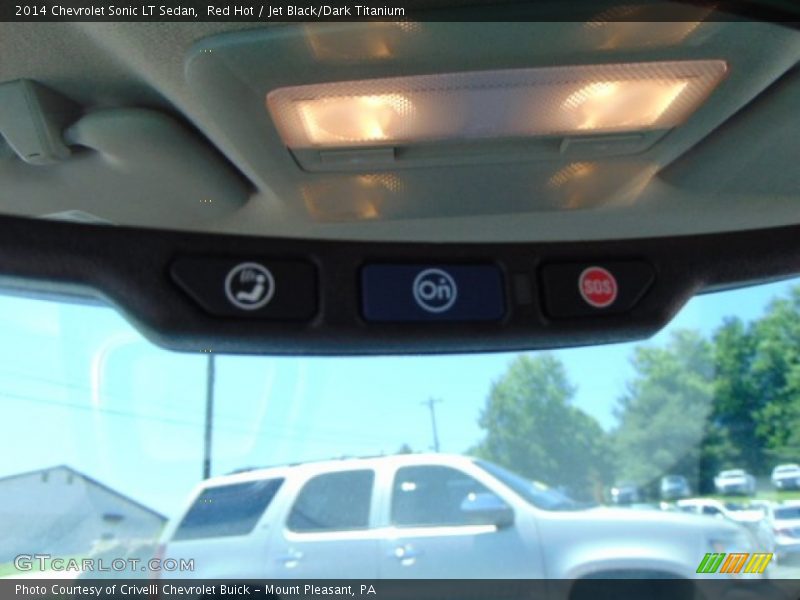 Red Hot / Jet Black/Dark Titanium 2014 Chevrolet Sonic LT Sedan