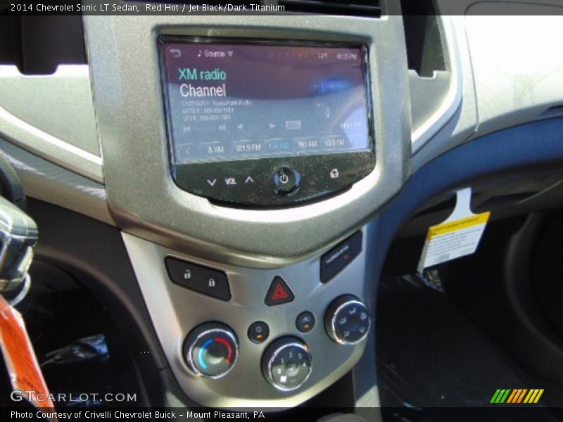 Red Hot / Jet Black/Dark Titanium 2014 Chevrolet Sonic LT Sedan