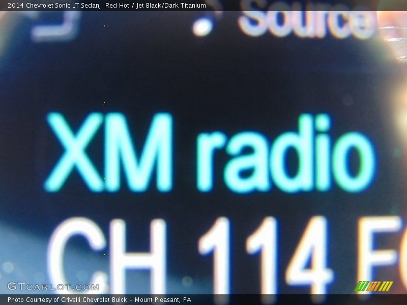 Red Hot / Jet Black/Dark Titanium 2014 Chevrolet Sonic LT Sedan